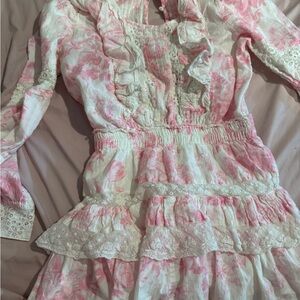 Love Shack Fancy Santorini Ruffle Dress